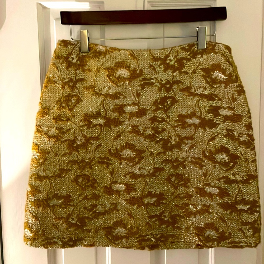 Beautiful gold and light brown embroidered skirt